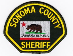 Sonoma County California Sheriff's Department patch