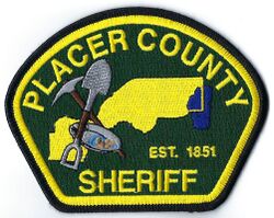 Placer County California Sheriff's Office patch