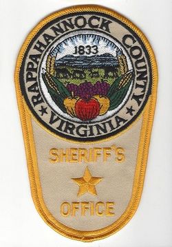 Rappahannock County Virginia Sheriff's Office patch